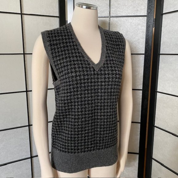 Jones New York Houndstooth Wool Vest - Vintage - Picture 3 of 16